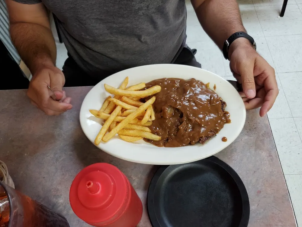 Hamburger Steak with Fries